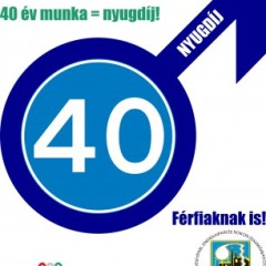 Aláírásgyűjtés a férfiak nyugdíjáért